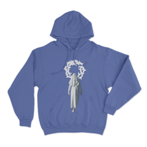 Finding God Before God Finds Me Cover Hoodie Blue