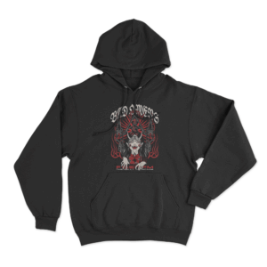 Red Demon Girl Unisex Hoodie Black