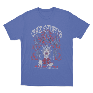 Red Demon Girl Unisex T Shirt Blue
